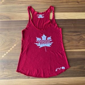 Prairie Proud Canada Maple Leaf Red Tank Top